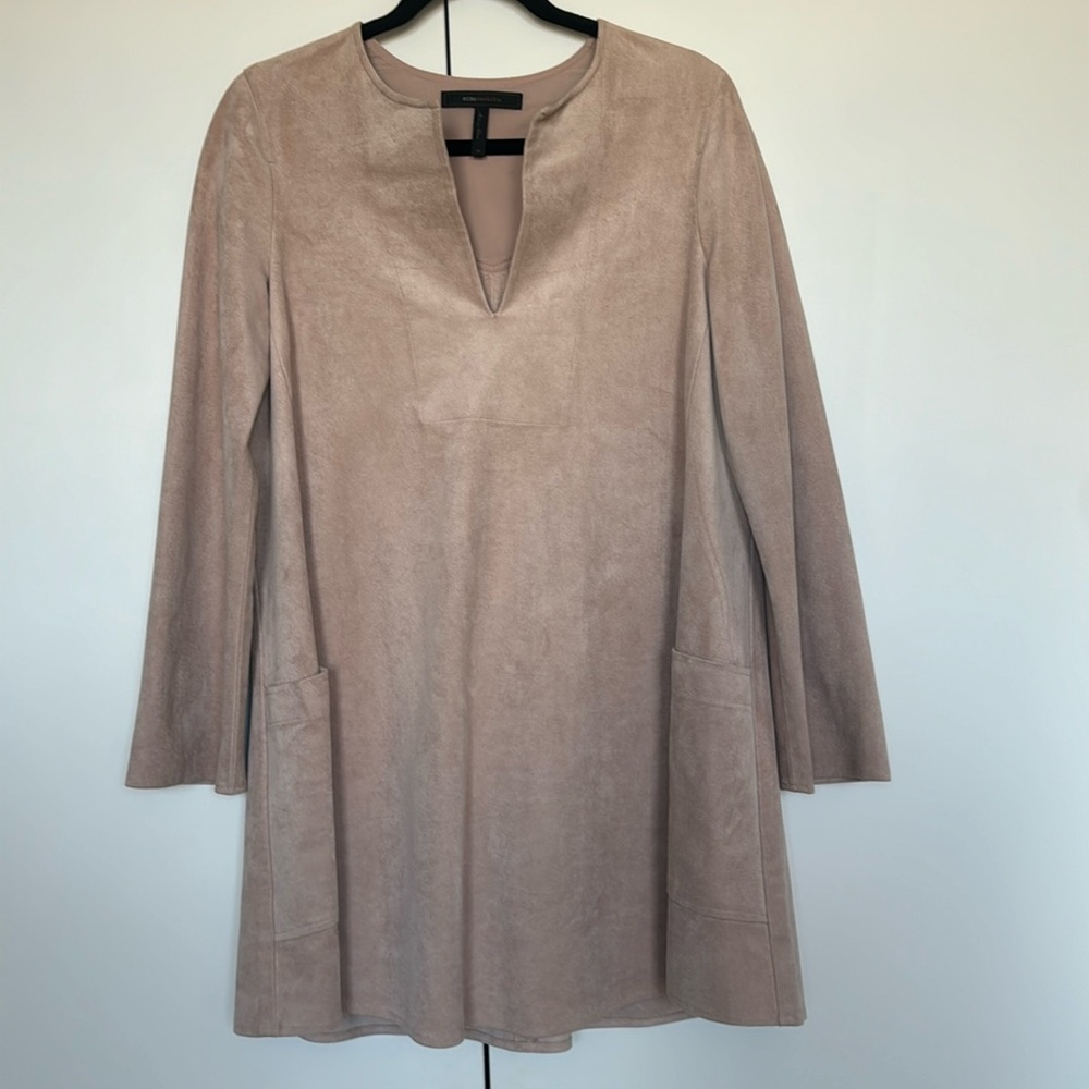 BCBGMAXAZRIA Suede Dress
